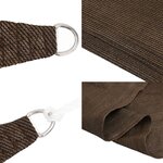 vidaXL Voile d'ombrage 160 g/m² Marron 3x4 5 m PEHD