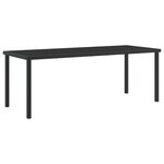 vidaXL Ensemble de salle à manger de jardin 9 pièces avec coussins noir poly rotin