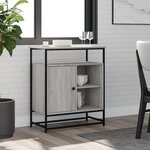 vidaXL Buffet sonoma gris 69x35x80 cm bois d'ingénierie