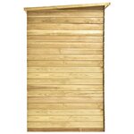 vidaXL Abri de jardin 232x110x170 cm Bois de pin imprégné