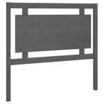 vidaXL Tête de lit Gris 105 5x4x100 cm Bois massif de pin