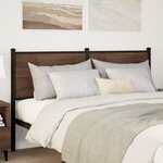vidaXL Tête de lit chêne marron 150 cm bois d'ingénierie et acier