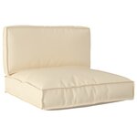 vidaXL Ensemble de coussins de palette 2 pièces en tissu oxford beige