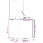 vidaXL Boîte de rangement chêne sonoma 30x35x35 cm bois d'ingénierie