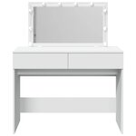 vidaXL Coiffeuse avec LED blanc 100x40x120 cm