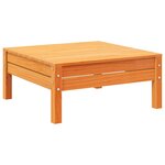 vidaXL Salon de jardin 9 Pièces avec coussins marron cire bois pin massif