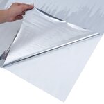 vidaXL Films solaires 3 Pièces effet réfléchissant statique argenté PVC