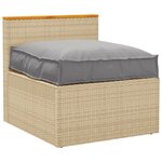 Coussin de palette vidaXL pour siège Gris 70x70x12 cm en tissu Oxford