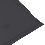 vidaXL Chaise à bascule avec coussin Bambou