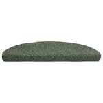 vidaXL Tapis autoadhésifs de marches 10 Pièces Vert 65x21x4 cm Aiguilleté