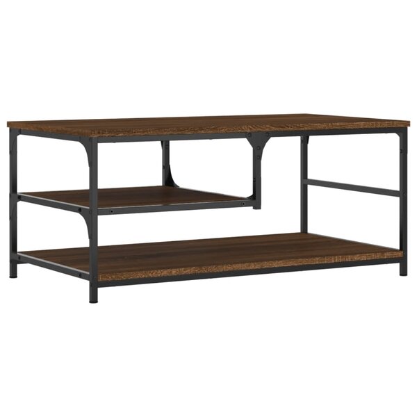 vidaXL Table basse chêne marron 90x49x40 cm bois d'ingénierie