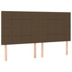 vidaXL Sommier à lattes de lit avec matelas Marron foncé 200x200 cm