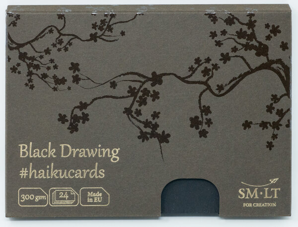 SM-LT Cartes Haïku - Dessin - Noir - 24 feuilles - 300gsm