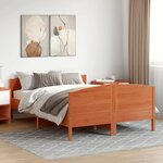 vidaXL Cadre de lit sans matelas cire marron 120x190cm bois pin massif