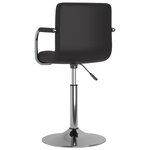 vidaXL Chaises à manger pivotantes lot de 2 noir similicuir