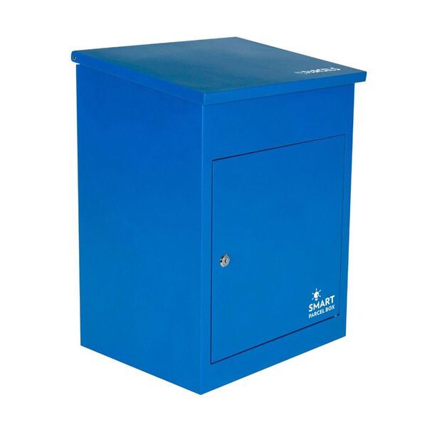 Boîte à colis moyenne 1 porte Bleu à accès frontal Acier galvanisé SMART PARCEL BOX®