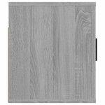 vidaXL Meuble TV mural Sonoma gris 80x34 5x40 cm
