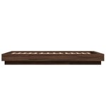 vidaXL Cadre de lit chêne marron 90x200 cm bois d'ingénierie