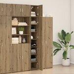 vidaXL Meuble de rangement étroit Chêne Artisan 30x42 5x225 cm Bois d'ingénierie