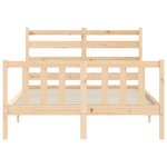 vidaXL Cadre de lit sans matelas 120x200 cm bois de pin massif