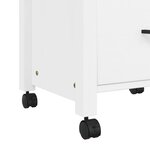 vidaXL Chariot de cuisine MONZA 48x40x90 cm bois massif de pin