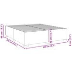 vidaXL Cadre de lit sans matelas rose 200x200 cm velours