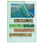 SACHET 10 POCH.COINS PP Grainé VERT EXACOMPTA