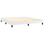 vidaXL Cadre de lit Blanc 160x200 cm Similicuir