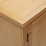vidaXL Armoire 45x32x85 cm Bois de chêne massif