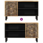 vidaXL Meuble TV 80x31x46 cm bois massif de manguier