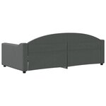 vidaXL Lit de repos gris foncé 90x190 cm tissu