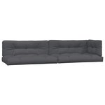 vidaXL Salon palette de jardin avec coussins 5Pièces bois d'acacia massif