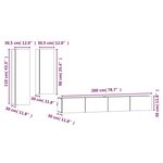 vidaXL Ensemble de meubles TV 4 Pièces Chêne sonoma Bois d'ingénierie