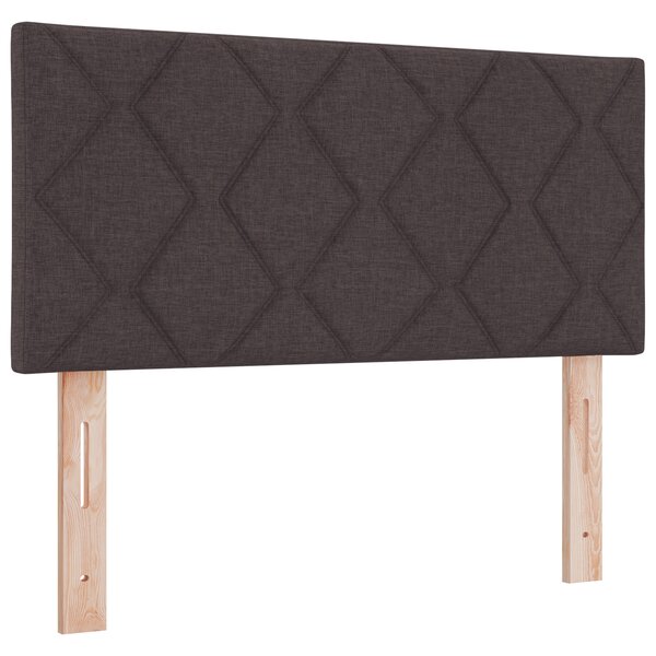 Tête de lit vidaXL Design en Blocs de Diamant Marron Foncé 90 cm en Tissu