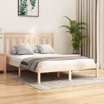 vidaXL Cadre de lit sans matelas 140x190 cm bois massif