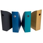 Set De 4 Porte-revues Mag-cube Neo Deco - Couleurs Assorties - Exacompta