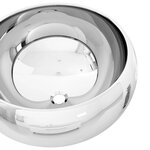 vidaXL Lavabo 40 x 15 cm Céramique Argenté