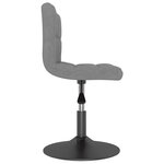 vidaXL Tabouret de bar pivotant Gris clair Velours
