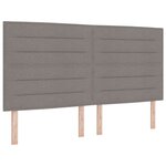vidaXL Tête de lit Stylée Taupe 180 cm Tissu