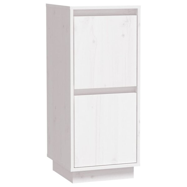 vidaXL Buffet Blanc 31 5x34x75 cm Bois massif de pin