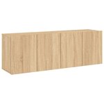 vidaXL Meubles TV muraux 2 Pièces chêne sonoma 60x30x41 cm