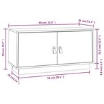 vidaXL Meuble TV 80x34x40 cm Bois de pin massif