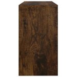 vidaXL Bureau avec tiroir et armoire Chêne fumé 100x40x73 cm