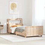 vidaXL Cadre de lit sans matelas 90x200 cm bois de pin massif
