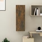 vidaXL Meubles TV Chêne fumé 30 5x30x90 cm Bois d'ingénierie