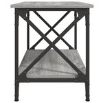 vidaXL Table d'appoint Sonoma gris 55x38x45 cm Bois d'ingénierie