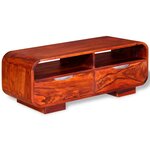vidaXL Table basse Bois massif 90x40x35 cm