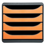 Module De Classement Big Box 4 Tiroirs Iderama - Orange - Exacompta