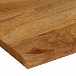 vidaXL Dessus de table à bord vivant 80x80x2 5 cm bois massif manguier