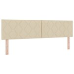 vidaXL Tête de Lit Design Blocs de Diamant Crème 180 cm Tissu